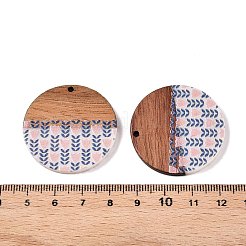 Печатные подвески из смолы и дерева&nbsp;LS-WOOD-TAC0021-21D