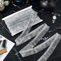 Отделка кружевом с пайетками и кисточками&nbsp;OCOR-WH20003-78B