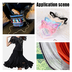 Чинлон со складками и кружевной отделкой EW-WH0013-28B