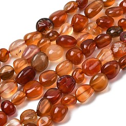 Натуральный красный агат бисер нитей G-B161-A01
