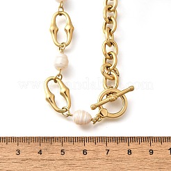 Ожерелья из нержавеющей стали 304 с цепочкой из троса&nbsp;NJEW-U031-12G