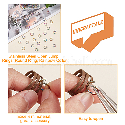 80 шт. Открытые соединительные кольца из нержавеющей стали 304 STAS-UN0044-90