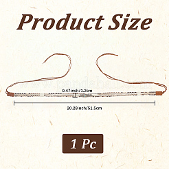 1шт бархатная веревка для ковбойской шляпы&nbsp;AJEW-CL0001-82