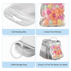 50 sachet d'emballage rectangulaire en plastique refermable&nbsp;OPP-TA0001-30A