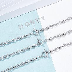 Kit fai da te per realizzare braccialetti in acciaio inossidabile 304&nbsp;DIY-UN0002-32P