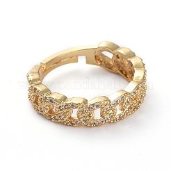 Регулируемые латунные кольца для пальцев RJEW-G096-22G