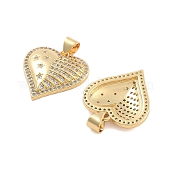 Подвески из латуни с прозрачным фианитом KK-U009-05G-G