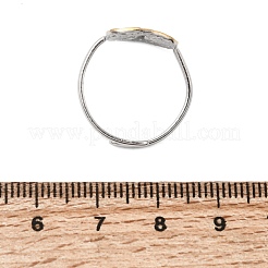 Offene Manschettenringe aus strukturiertem Edelstahl 304&nbsp;RJEW-P192-01A