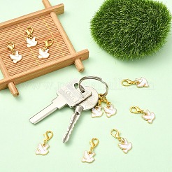 Decorazioni pendenti in lega smaltata 10 pz&nbsp;HJEW-YW00355