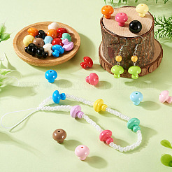 30 шт. непрозрачная акриловая бусина&nbsp;OACR-TA0004-04