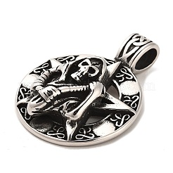 Pendenti in acciaio inossidabile 304 in stile tibetano&nbsp;STAS-M334-23AS