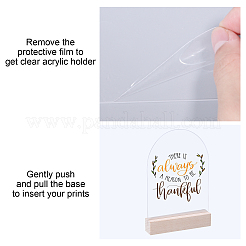 Акриловые карточки с местами для стола AJEW-WH0060-09A