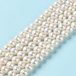 Нити из натурального культивированного пресноводного жемчуга PEAR-E018-73