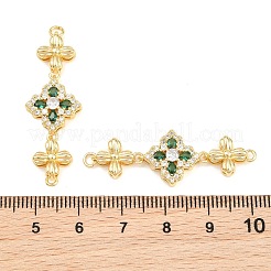 Verbindungsanhänger aus Messing mit kubischem Zirkonia-Pavé&nbsp;CU-CBAA6E8-15G-05