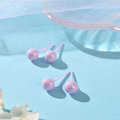 Pendientes de cerámica con circonitas biocerámicas hipoalergénicas.&nbsp;EJEW-Z023-13D
