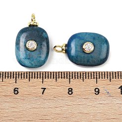 Окрашенные натуральные синие агатовые подвески&nbsp;X-KK-B157-42F-08