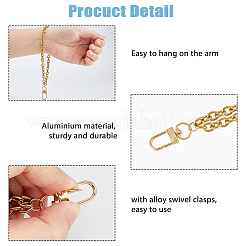 2 шт. алюминиевые цепочки для подвески HJEW-HS00067