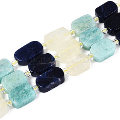 Fili di perle di sodalite naturale&nbsp;G-N358-02A-07