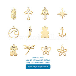 48 шт. 12 подвески из нержавеющей стали 304&nbsp;STAS-YS0001-11