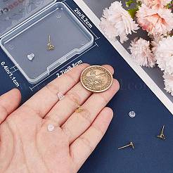 2 пара полых сердец EJEW-BBC0001-33G