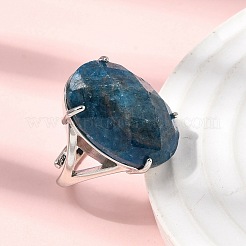Перстни из натурального апатита&nbsp;RJEW-C154-01J