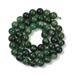 Природные африканские нефритовые бусы пряди G-K091-8mm