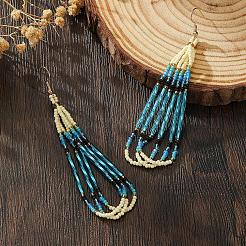 Boho-Ohrhänger aus handgefertigten Glasperlen&nbsp;CZ5309