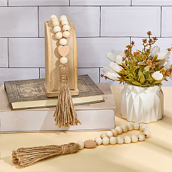 4 шт. подвесные украшения из деревянных бусин&nbsp;HJEW-MA00019