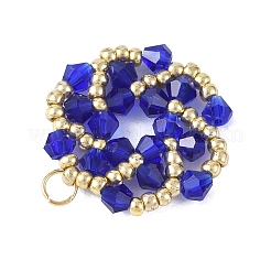 Pendentifs en perles de verre biconique imitant le cristal autrichien&nbsp;PALLOY-MZ01394-03