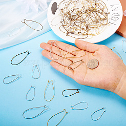 Латунные серьги-кольца серьги почек KK-TA0007-10