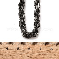 Collane con catena in corda di acciaio inossidabile 304 per donne e uomini&nbsp;NJEW-A033-03H-AS