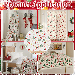 Полиэстеровая ткань с рождественским принтом DIY-WH0308-623C