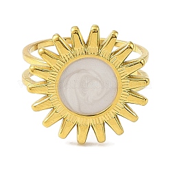 Кольца-манжеты из нержавеющей стали 304 с эмалью для женщин RJEW-F166-42G-02