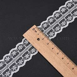 Ruban en nylon avec garniture en dentelle pour la fabrication de bijoux&nbsp;ORIB-F001-33