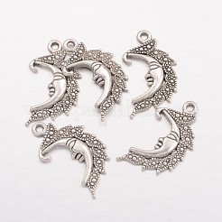 Луна подвески сплава тибетский стиль&nbsp;AC384