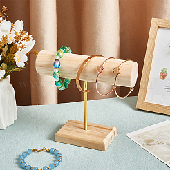 Деревянные стенды для браслетов с Т-образным стержнем AJEW-WH0534-19B