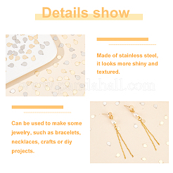 200 шт. 2-х цветные подвески из нержавеющей стали 304 STAS-DC0012-56