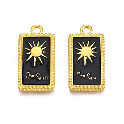 Подвески с эмалью из золотого сплава&nbsp;ENAM-S122-52G