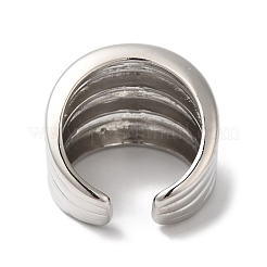 Покрытие стойки латунные рифленые открытые манжеты&nbsp;RJEW-S407-03P