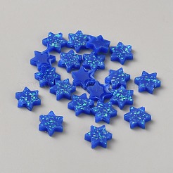 Ciondolo in resina imitazione opale&nbsp;LS-RESI-WH0022-54A