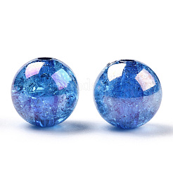 Цвет жевательная резинка AB прозрачный акриловый хрустят круглые бусины CACR-TAC0001-01