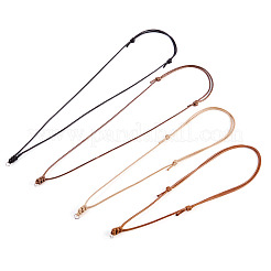 28 шт. 4-х цветный вощеный полиэстеровый шнур для изготовления ожерелий&nbsp;NJEW-TAC0027