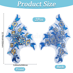 Полиэстер вышивка кружево шитье украшения&nbsp;DIY-WH20031-079D