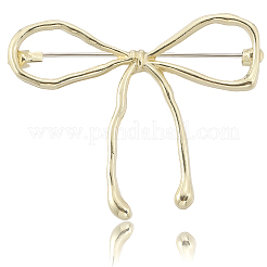 Broschen aus Legierung mit Schleife für Damen&nbsp;JEWB-WH20003-09LG