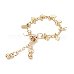 Регулируемые латунные панцирные цепочки кольца для женщин RJEW-JR00861