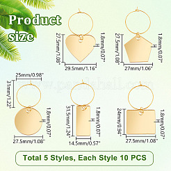 Подвески из акрилового бокала AJEW-GA00009