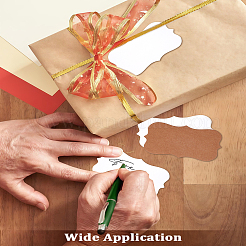 100 шт. 2-цветные бумажные ценники для ювелирных изделий&nbsp;CDIS-LP0001-31