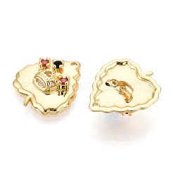 Латунные микро проложить кубического циркония подвески&nbsp;KK-N265-22G