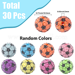 30 шт. спортивные смоляные стразы&nbsp;OACR-SC0002-29