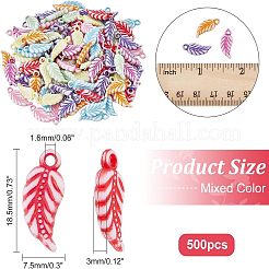 Подвески из непрозрачного акрила в стиле ремесла&nbsp;MACR-FH0001-11